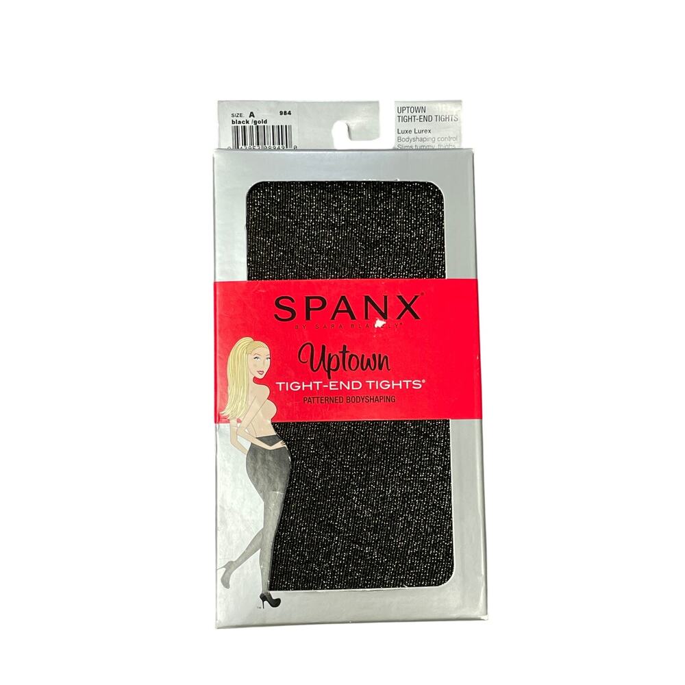 NEW Spanx Bodyshaping Uptown Tight End Tights Size Small Cotton Gusset Glam